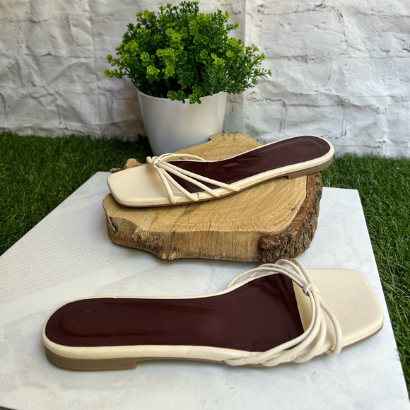 STAUD Pippa knotted leather slides SIZE 36 US 6 New - Picture 7 of 16